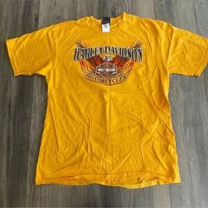 Harley Davidson Williamsport PA T Shirt Size XL Yellow